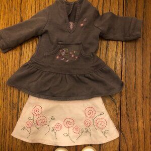 American Girl outfit with shoes